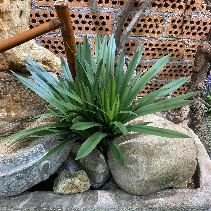 手感兰花叶仿真长兰花草剑叶蕙兰绿蝴蝶兰假叶植物墙室内布景装饰