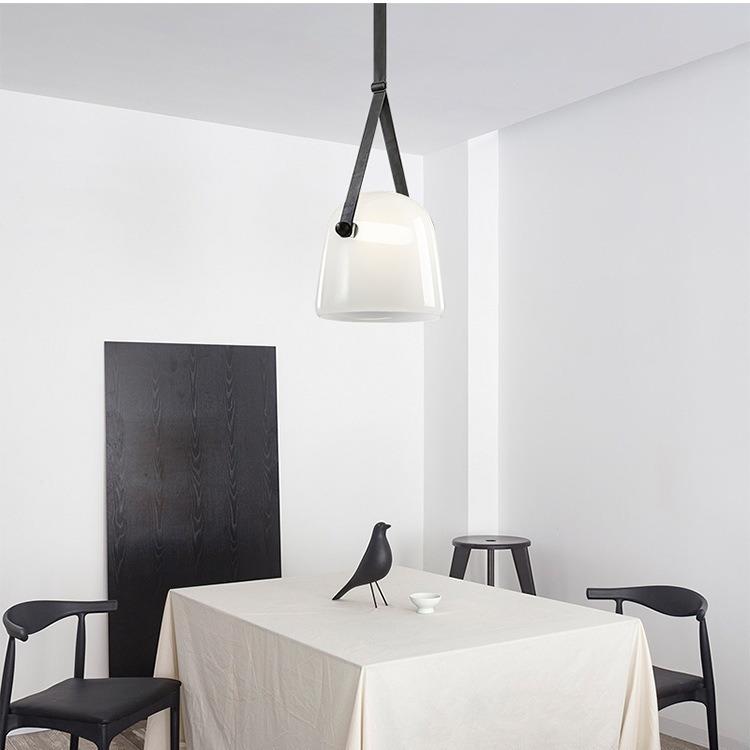 艺术皮革ZC-45423床头卧室意客设计师样板房吊灯后璃现代创玻客厅