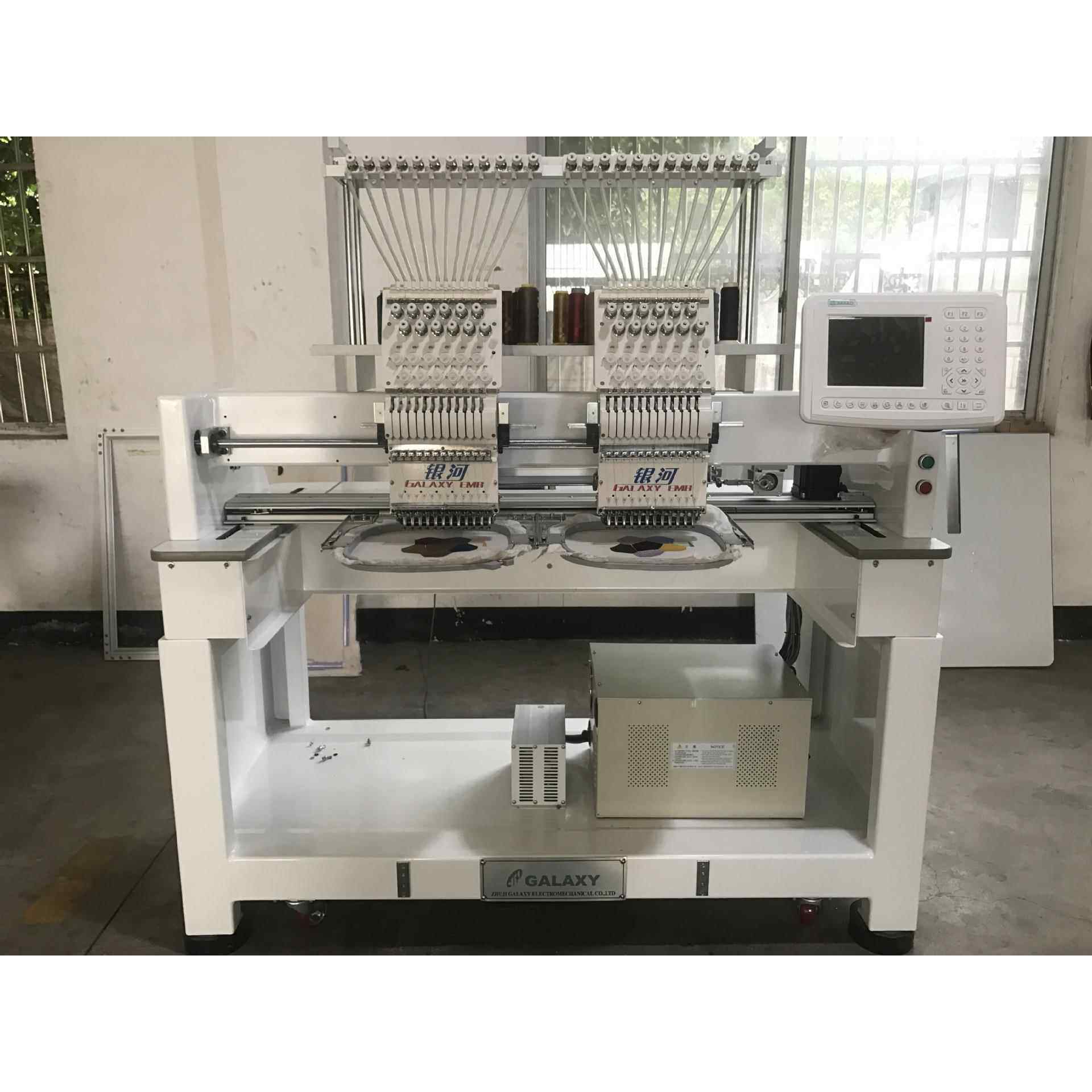 厂家供应全自动两头鞋绣电脑绣花机多头帽绣成衣绣鞋面鞋垫绣机