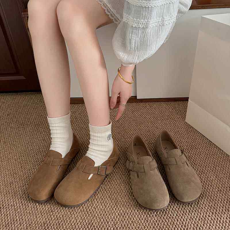 春秋全包勃肯鞋女2026新款平底鞋覆古百搭一脚蹬软底豆豆单0121z,女鞋,勃肯鞋/软木鞋,淘宝优惠券,粉丝福利购,淘宝优惠卷