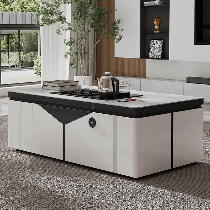 多功能升降现代智能语音岩板全自动功夫泡茶一体轻奢家用茶几客厅