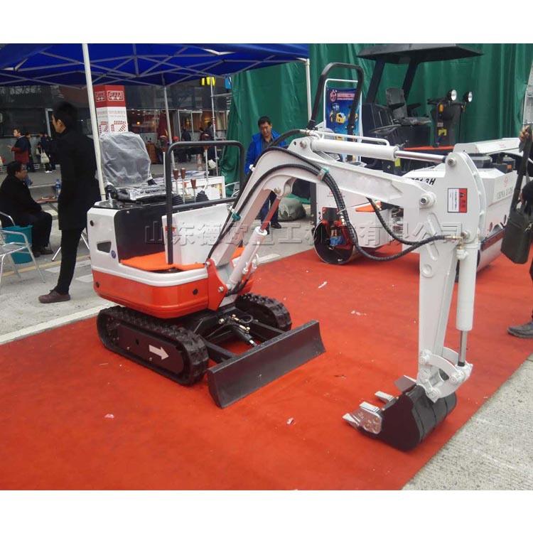 小型挖掘机 带棚微型履带式旋挖钻机 土坑挖掘座驾式农田挖土机