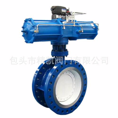 高温烟气冶金阀门 D643H高压大口径法兰硬密封气动蝶阀