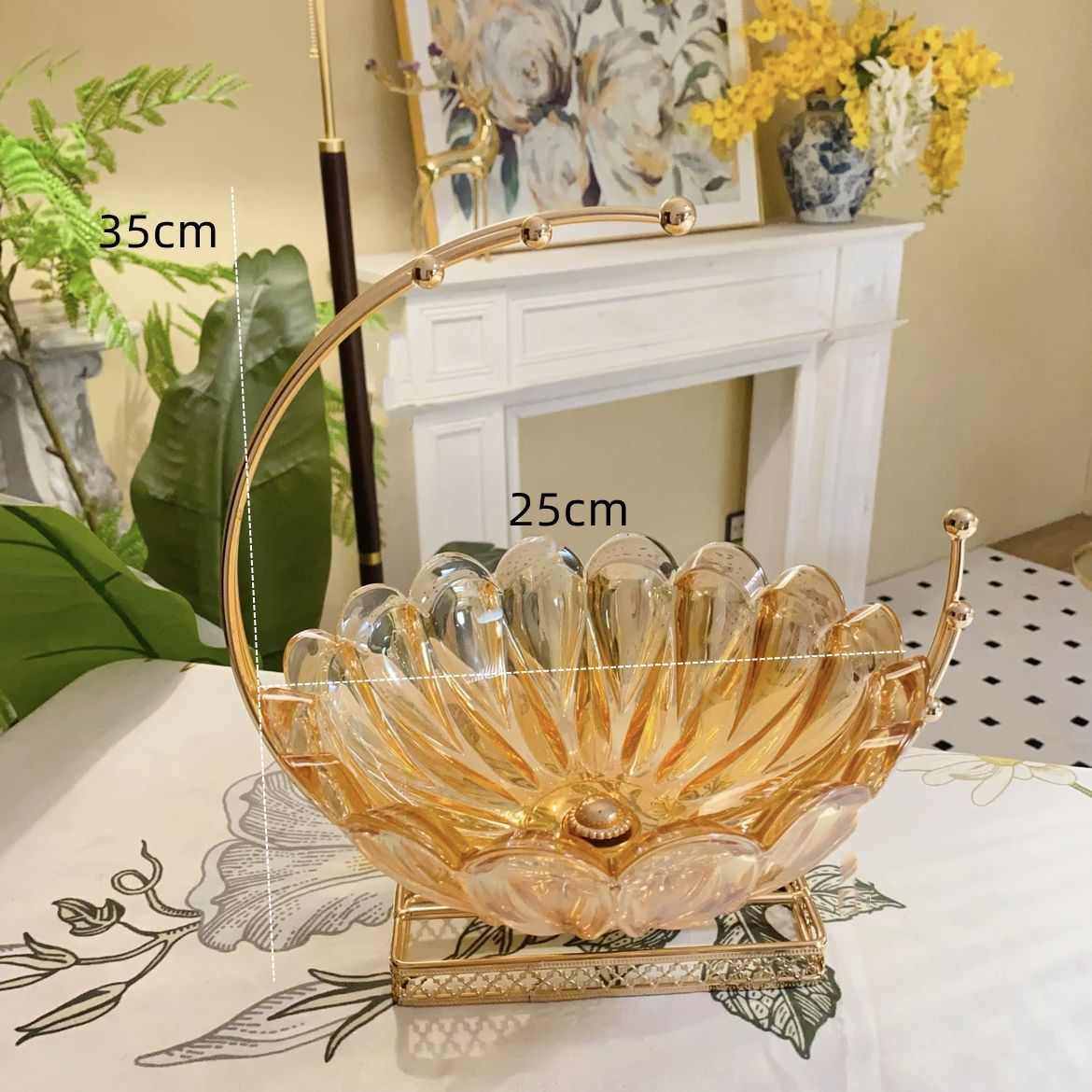 外贸现货批发金属玻璃果盘餐桌茶几装饰托盘婚宴厅客厅Ktv创意盘,餐饮具,果盆/果盘/果篮,淘宝优惠券,粉丝福利购,淘宝优惠卷