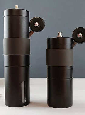 黑色咖啡豆研磨机器手摇磨豆机不锈钢手动磨粉机家用小型便携水洗