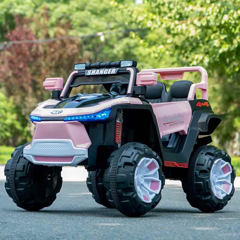 正品儿四童电动车四轮越野汽车可婴坐人儿玩驱带遥控童车男女小孩