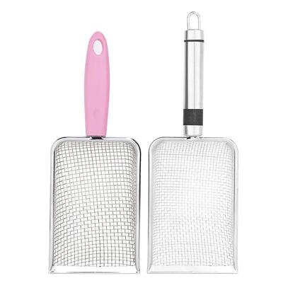 Stainless Steel Cat Litter Shovel Large Fine Hole Bentonite