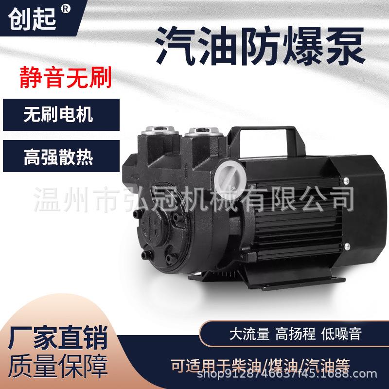 汽油防爆无刷静音抽油泵12V2220V车载加油机导油泵大流量自吸甲醇