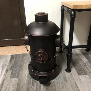 創(chuàng)意垃圾桶做舊腳踏式 復(fù)古創(chuàng)意消防栓垃圾桶 可愛個(gè)性 鐵藝時(shí)尚