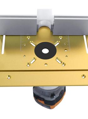 S木工铝合开金倒装板PZQ电木铣倒8装插入板榫开槽工作台推尺靠山