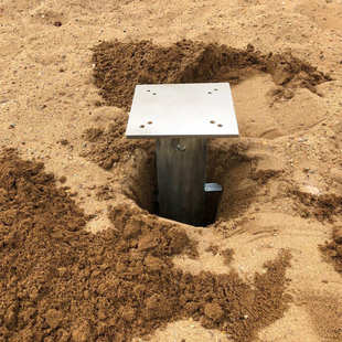 罗马大伞预埋底座太阳伞底座塑料注水灌沙庭院罗马伞底座抗风