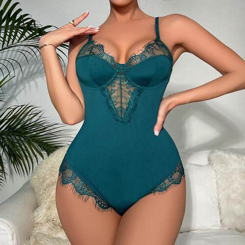 Sexy lingerie leopard print one-piece suit for women