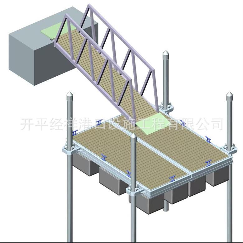 广州厂家铝合金水上浮桥游艇码头及相关水上工程