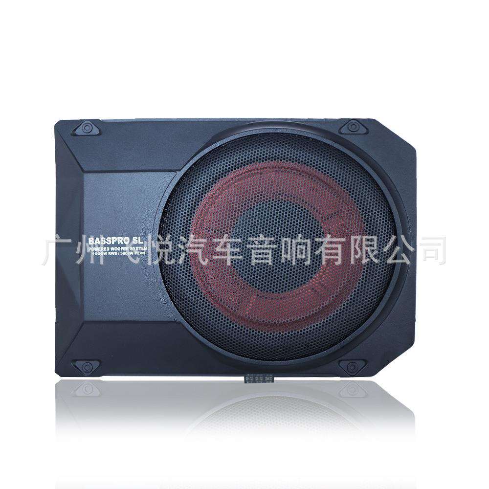 厂家直销大功率12v10寸超薄炮超重低音纯重低音有源音响改装
