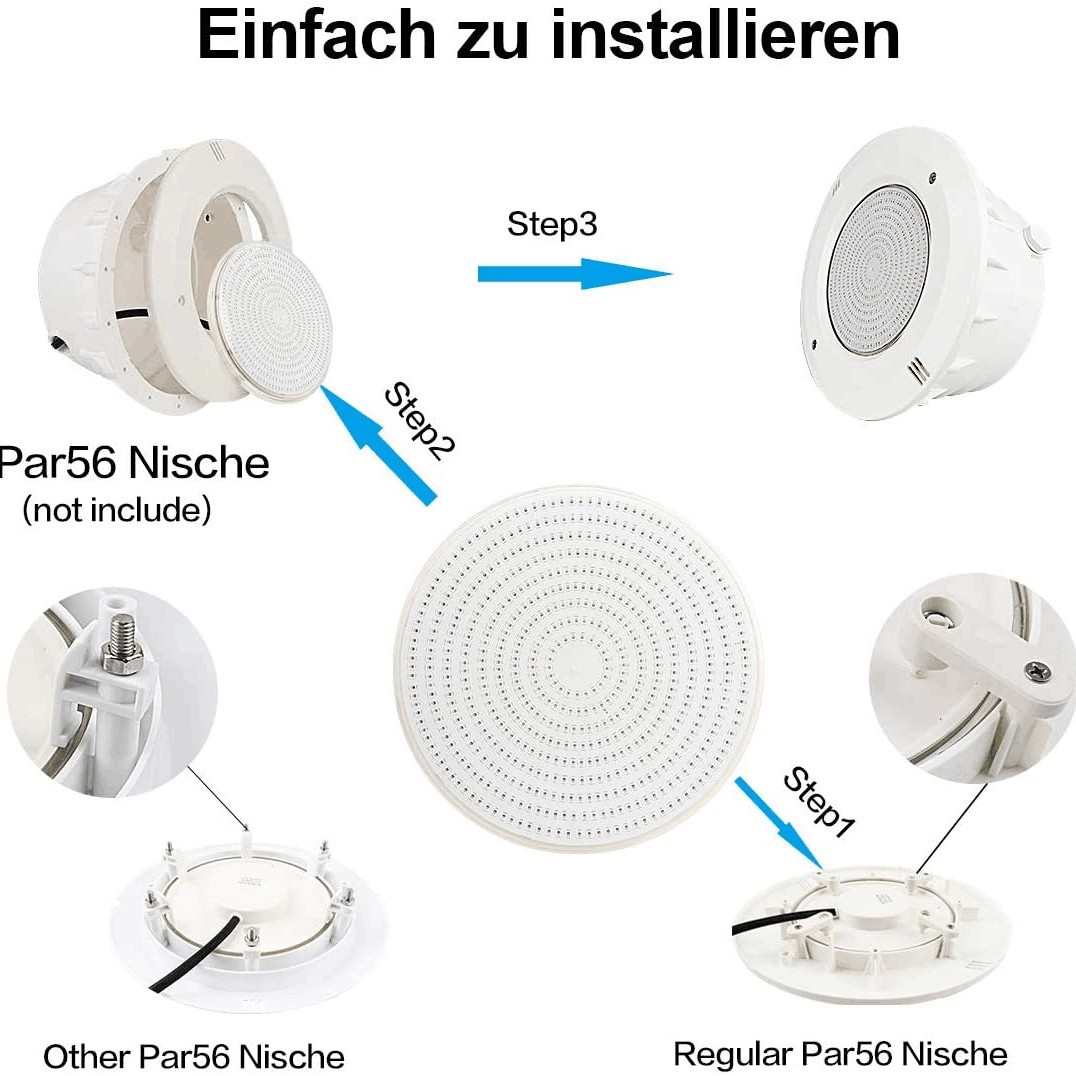 2835泳池par56par56 灯 水下泳池外贸 平板树脂  产品led填充灯