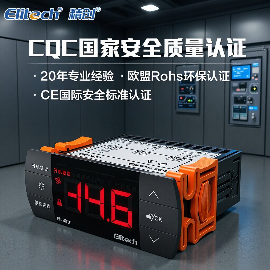 精创触控微电脑可调温温控器EK-3010制冷制热温度控制器海鲜冷库