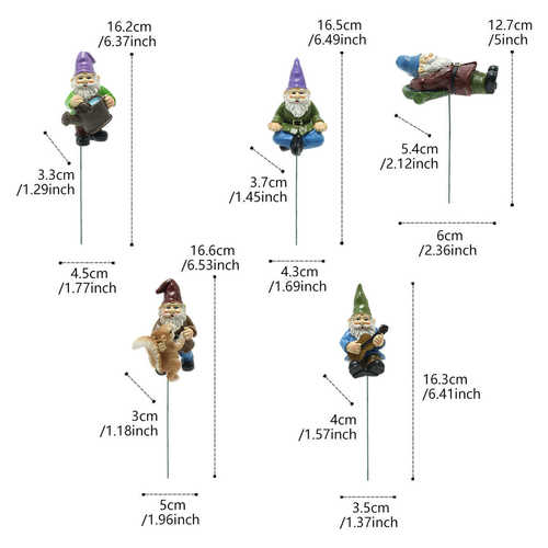 微景观装饰品花园精灵小矮人侏儒摆件树脂工艺品庭院草坪装饰品