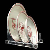 加工定制盘子展示架碗碟餐盘瓷盘碟子茶饼博物馆赏盘收纳亚克力架