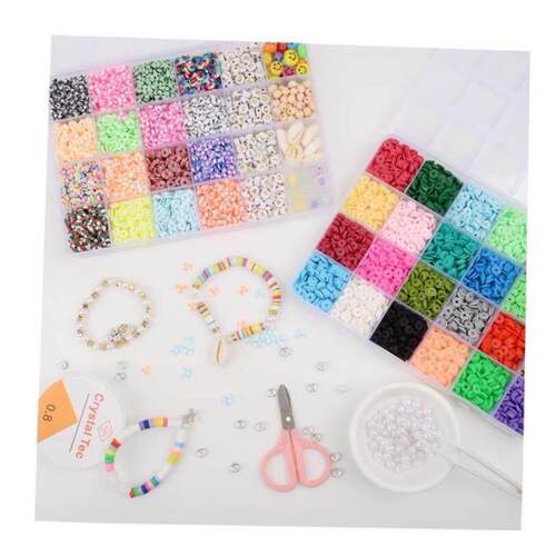 10000Pcs/Box 6mm Clay Bracelet Beads for Jewelry Making Kit