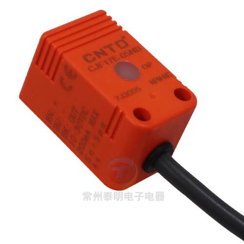 CNTD昌得接近开关感应传感器方形三线直流npn24v常闭CJF17E-05NB