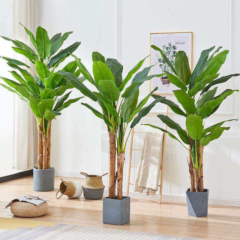 芭蕉树仿真植物室内装饰大型假树香蕉树落地盆栽景客厅套装田园花