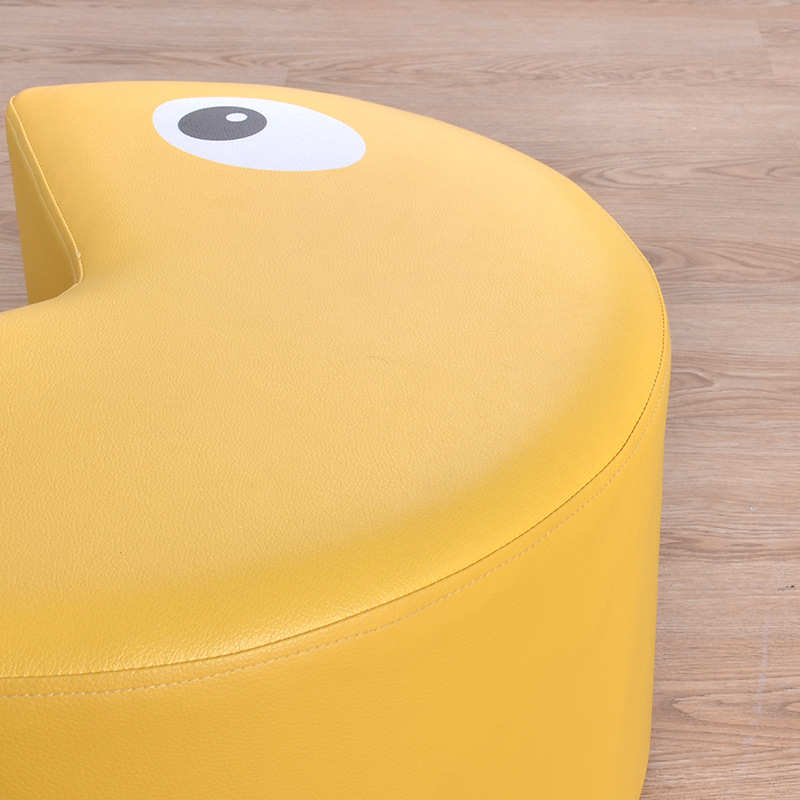 儿童凳卡通组合小沙发凳大嘴鱼凳幼儿园凳子造形皮凳 软包矮凳