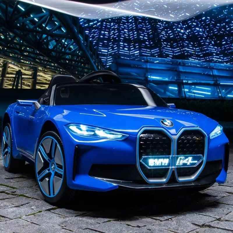 新款宝i4儿童电动跑车四轮车男小孩带遥控玩具马车可坐人女汽宝宝