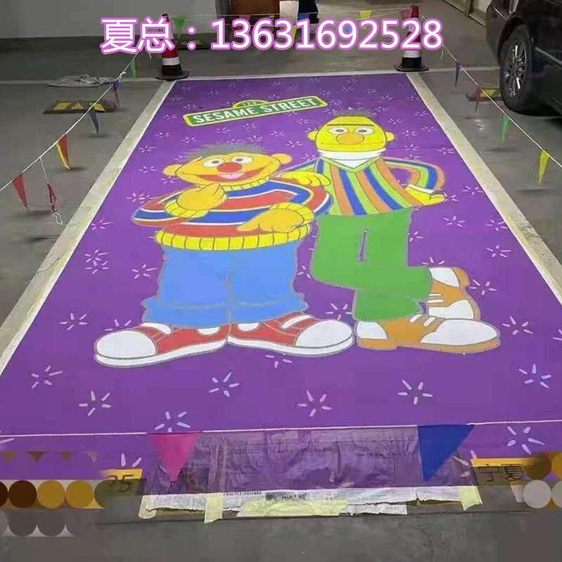 工业高速停车位涂鸦彩绘机厂家地下车库地面绘画机喷绘3D打印机
