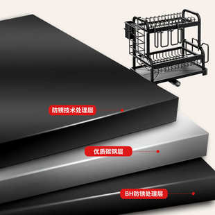 碗碟碗盘收纳架沥水架家用多功能放碗架碗筷水杯收纳架 新款