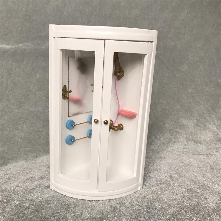 1:12娃娃屋小屋迷你家具模型道具过家家玩具超仿真淋浴房浴室