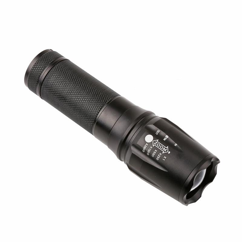 厂家定新款878T6-强光手电L2伸制T0调焦强光26650充电缩变焦手电