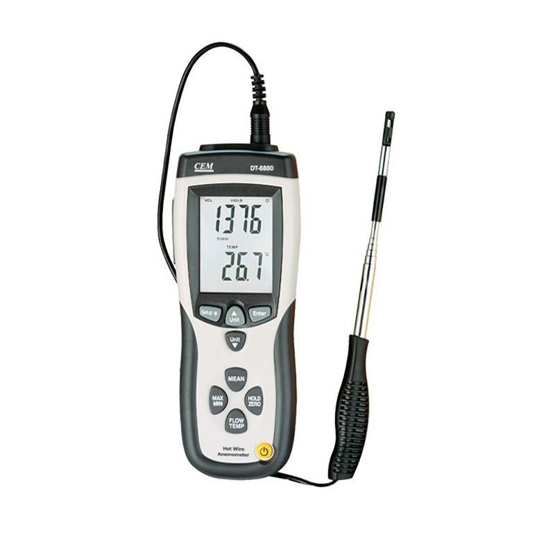 华盛昌（CEM）DT-8880 伸缩热敏式风速仪0.1-25m/s温度风量计