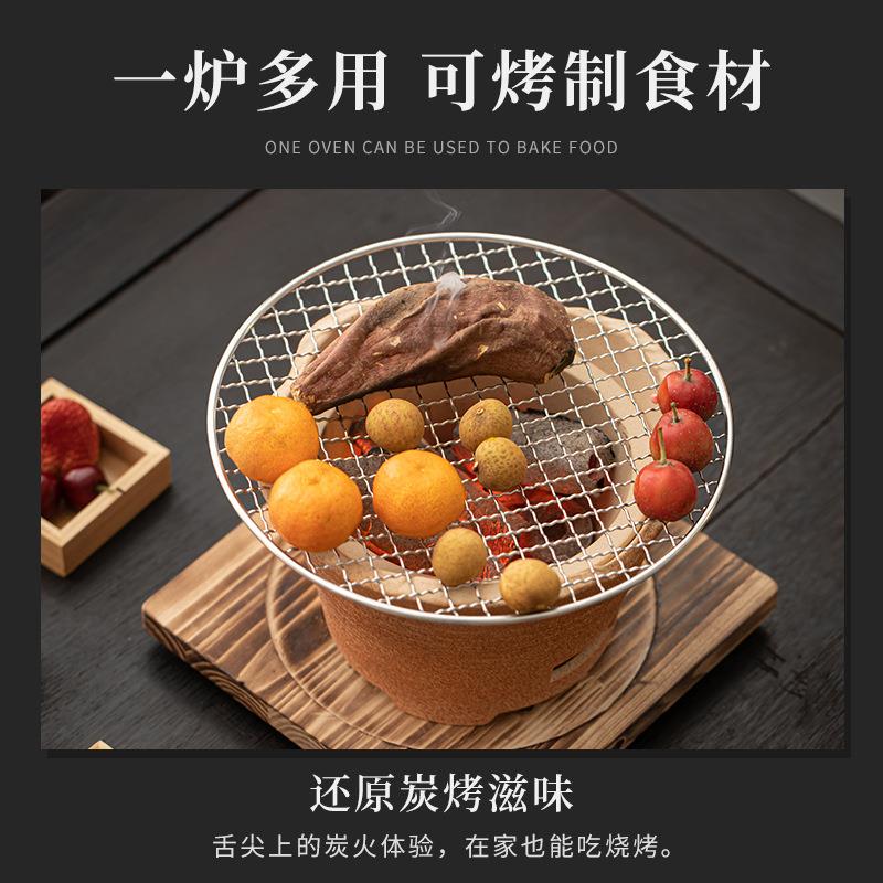 炭火围炉煮茶器粗陶可干烧陶壶砂铫壶炭烧炉酒精炉炭炉整套泡茶器