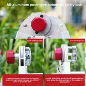 全铝压接头巨型家用折叠多功能伸缩可调人字形梯子厚铝合金工程梯