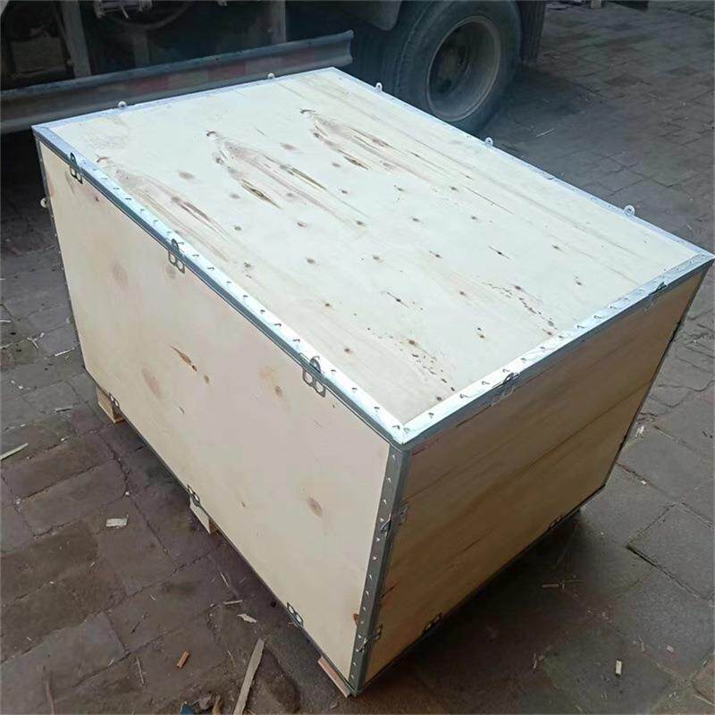晨鹏包装钢带木箱可拆卸物流免熏蒸胶合板打包运输用钢带木箱