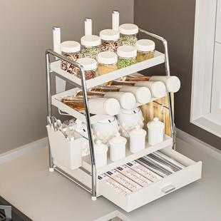 厨房置架奶YS240717风油物料架台面多层调味品调味料家用油盐酱醋