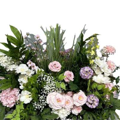 假花婚庆地排花仿真花森系千代兰布置T台路引花订婚花艺摆件花排