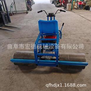 汽油大棚苗床压实机压土壤压平镇压机自走式麦田大蒜小型镇压机