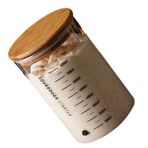 55KF Glass Fermentation Jar with Lid Sourdough Starter