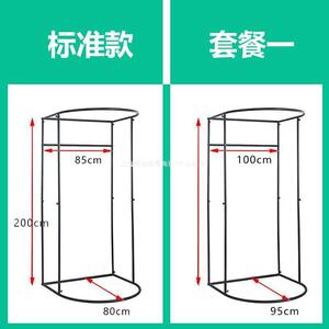 yy&服装店商场门帘布试间简365易移动换衣衣间临时可卸展&示拆架