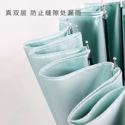 艺猫24骨雨伞双层长柄防雨加大加固双人加厚抗风伞弯柄抗风暴雨伞