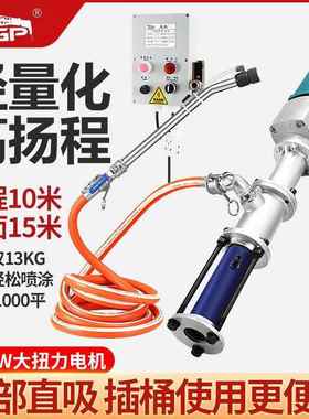 腻子防水料抗裂砂CRL浆防火涂外墙粉真涂石漆多功能小钢炮喷机注