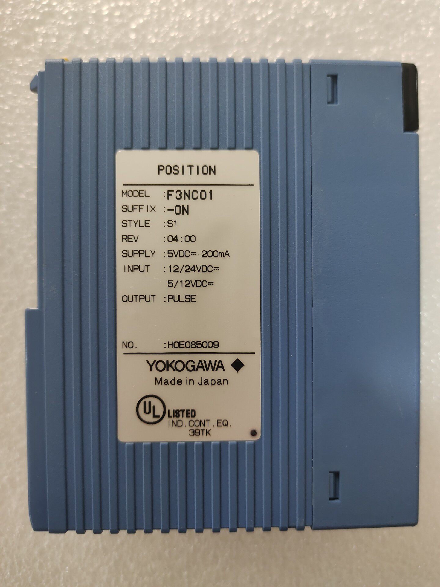 YOKOGAWA 横河 F3NC01-0N  现货34个