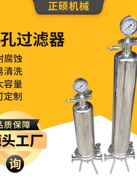 卫生级效除菌微孔过滤器化工精细过滤设备不锈钢微孔膜过滤器厂