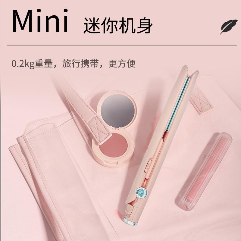 新款直销跨境迷你小夹板宿舍可用卷发直发两用熨板便携式拉直板夹