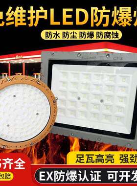 防爆灯led工业照明灯厂房车间圆形泛光灯防水工厂专用三防投光灯