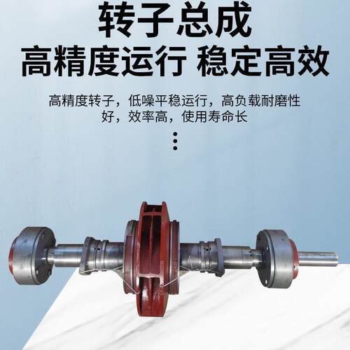水泵卧式双吸泵10SH-13A铸铁/不锈钢泵轴套转子总成双吸泵配件