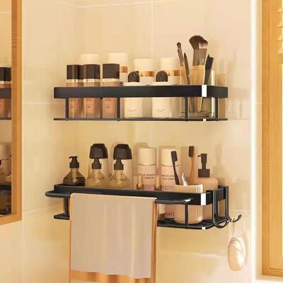 Kitchen Storage Rack Space Aluminum SinkTool浴室化妆室置物架
