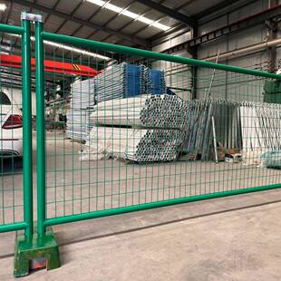 仓库围栏快递分拣铁JUE丝网全设备防网护管焊接可移动圆底座安护