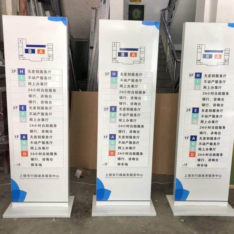 斜面落地导视台导览台导视牌指示牌立式楼层索引牌平面总图广告牌